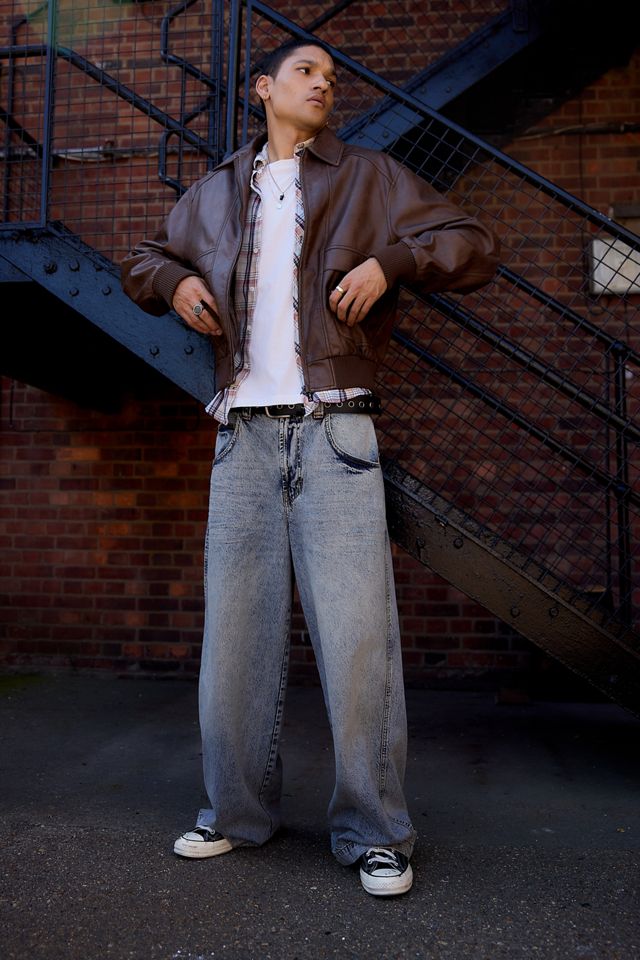 BDG Kyle Faux Leather Bomber Jacket #2