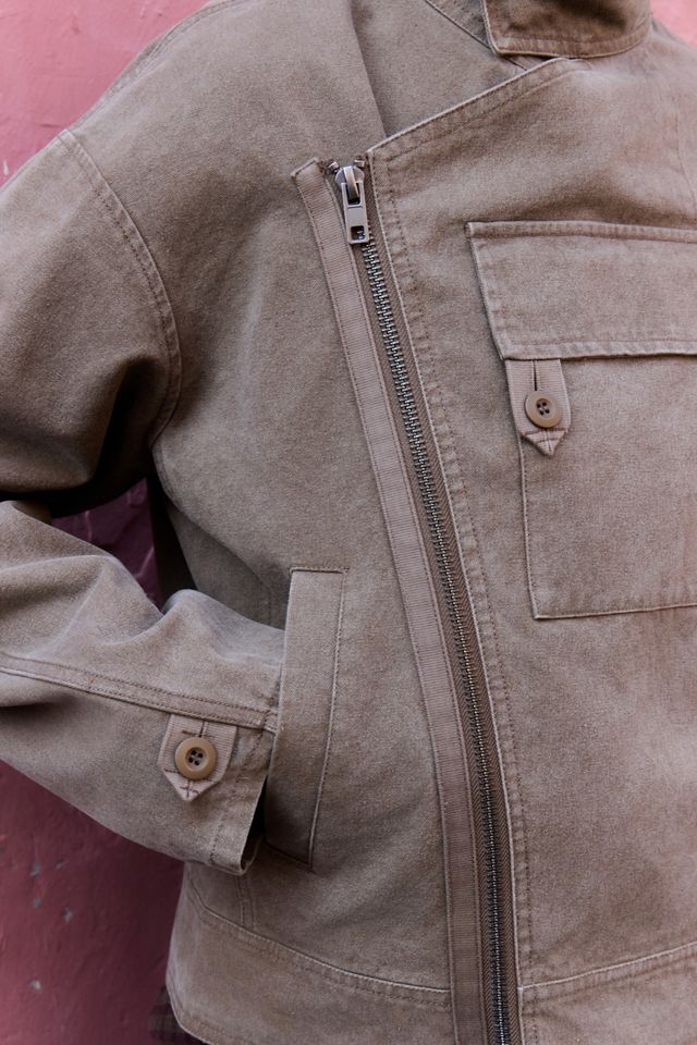 BDG Khaki Swedish Moto Jacket #2
