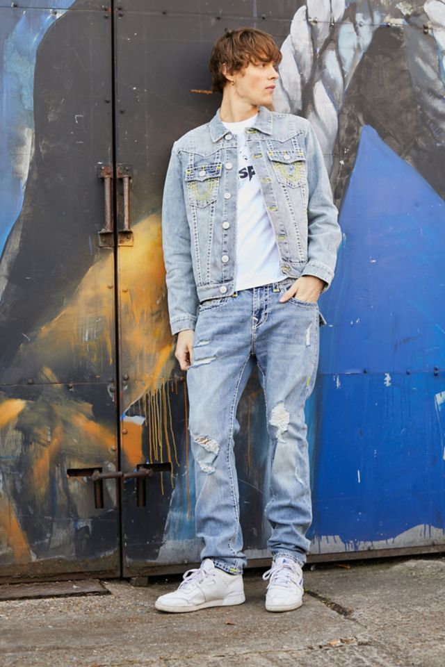 True religion distressed denim jacket new arrivals