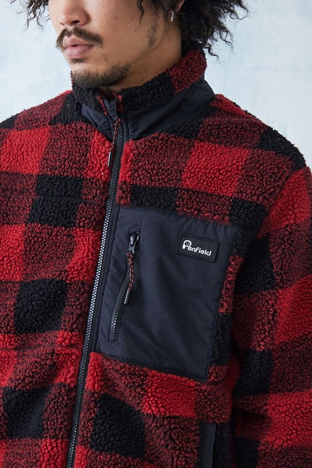 Pile Penfield Red Check Mattawa con zip #1