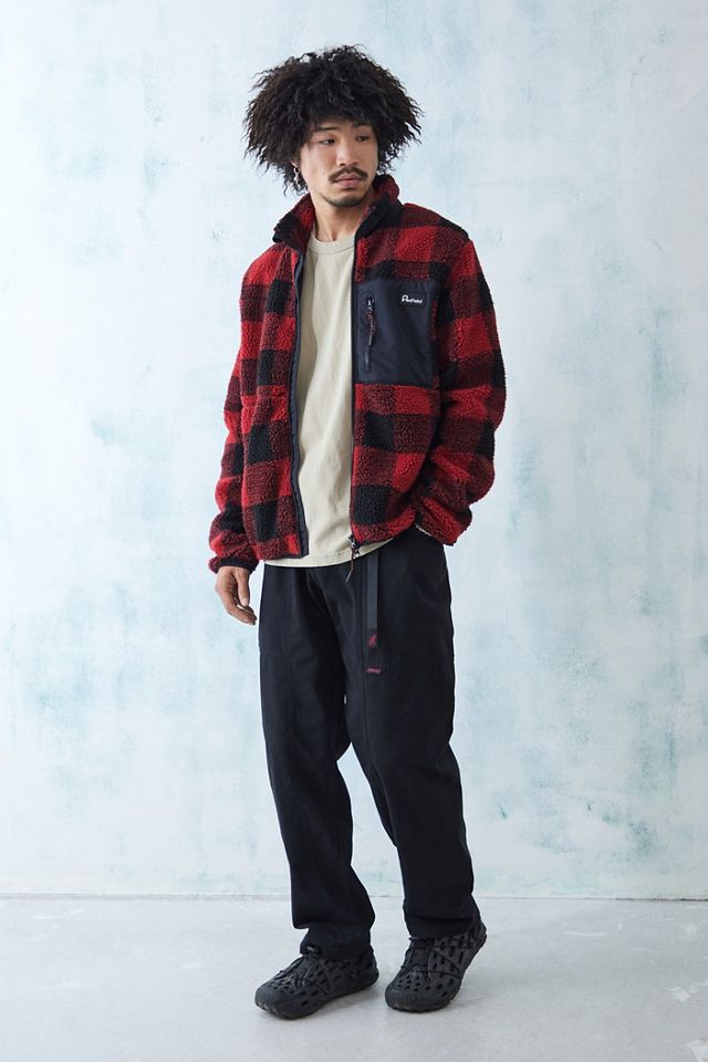 Pile Penfield Red Check Mattawa con zip #2