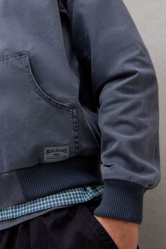 BDG Ausgewaschene Schwarze Rex Ungefütterte Kapuzen-Skate-Jacke #2