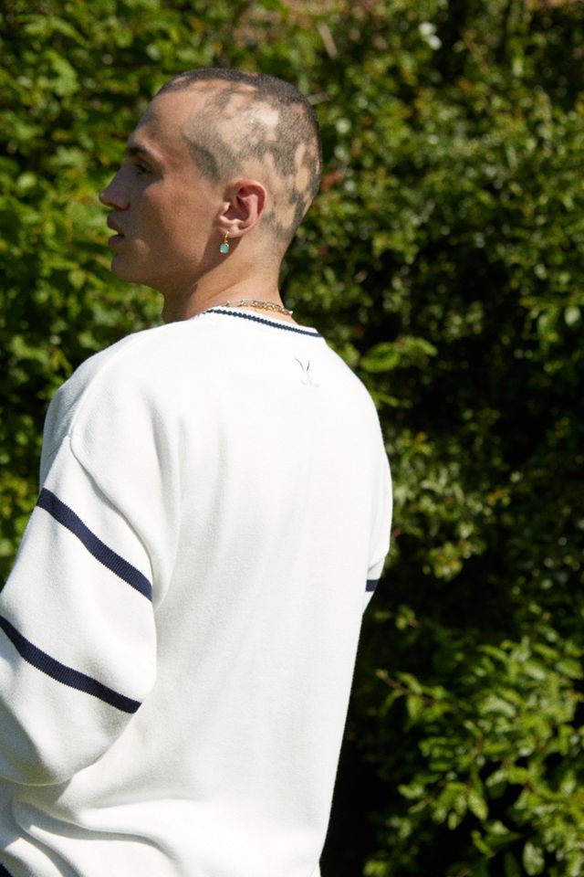 FILA UO Exclusive – Gestreiftes Sweatshirt mit Rundhalssausschnitt in Ecru #2