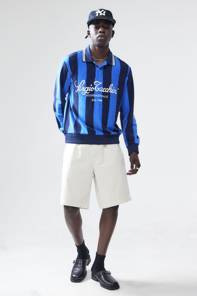 Sergio Tacchini Palace Blue Sponda Polo Shirt | Urban Outfitters UK