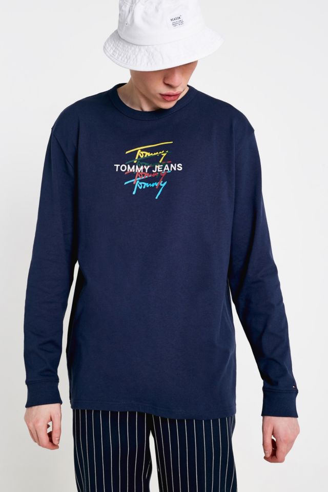 Tommy jeans outlet repeat logo sweatshirt