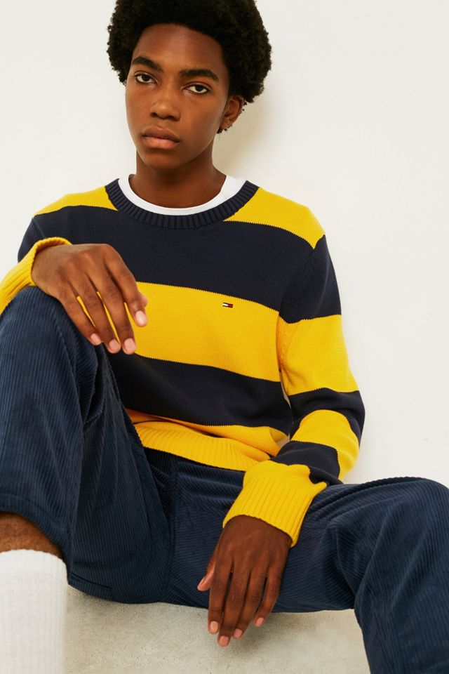 Tommy Jeans Classic Stripe Maglia Gialla #1