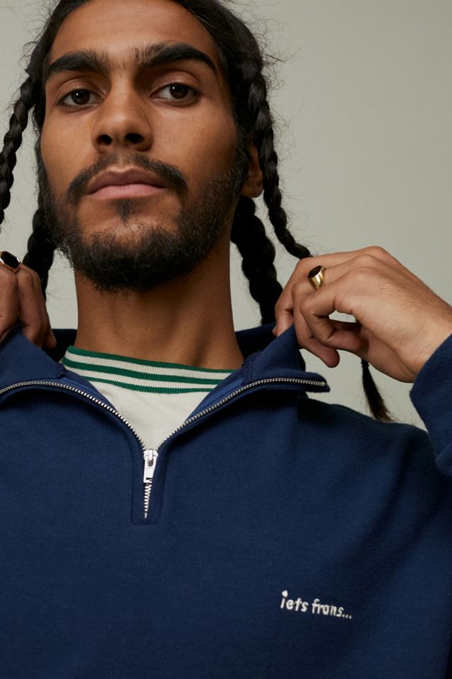 iets frans... Navy Finta Felpa Collo #3