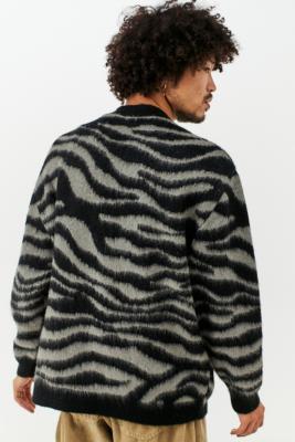 urban outfitters zebra cardigan