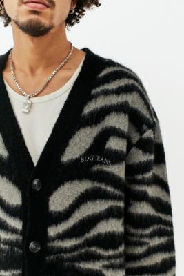 urban outfitters zebra cardigan