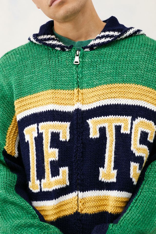 iets frans... Navy Knit Zip Hoodie #2