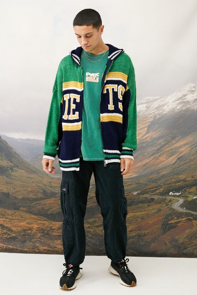 iets frans... Navy Knit Zip Hoodie #3