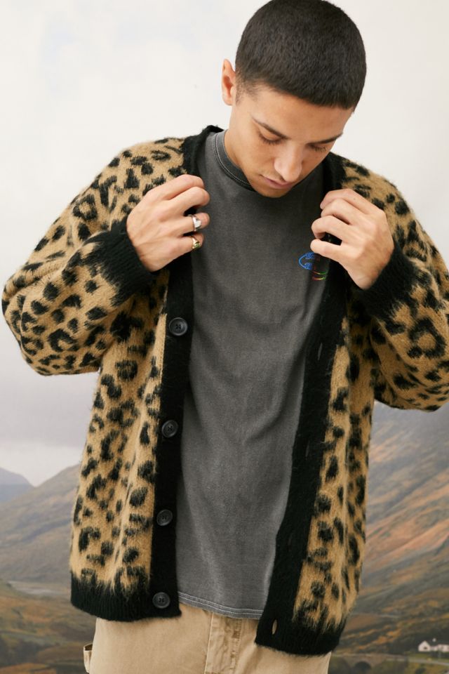 Leopard cardigan shop