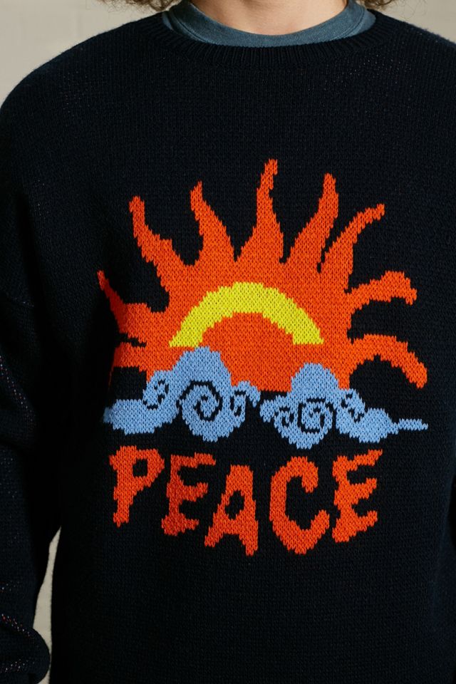 UO Navy Peace Knit Jumper #3