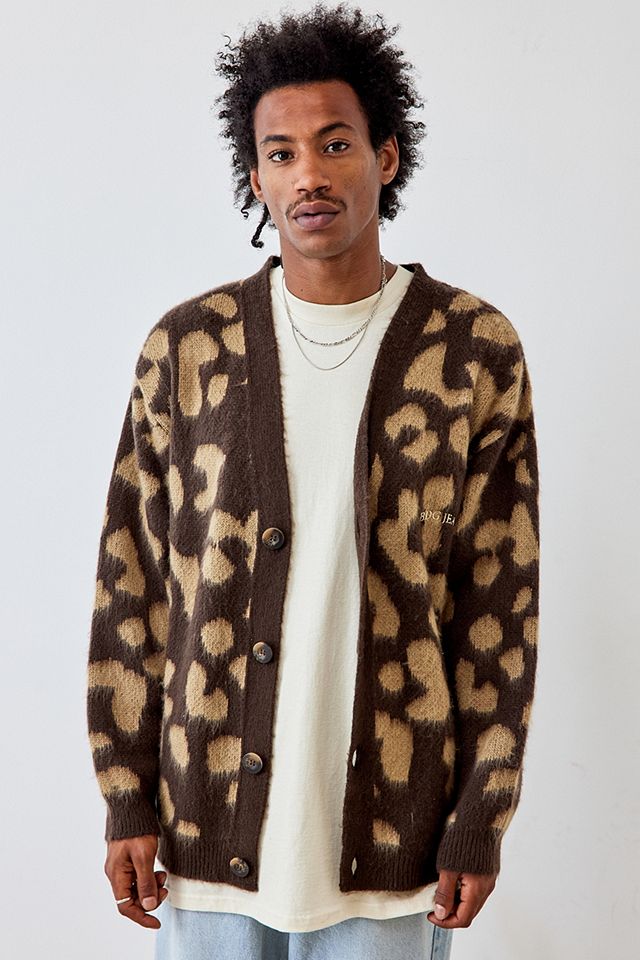 BDG Leopard Knit Cardigan | Urban Outfitters UK