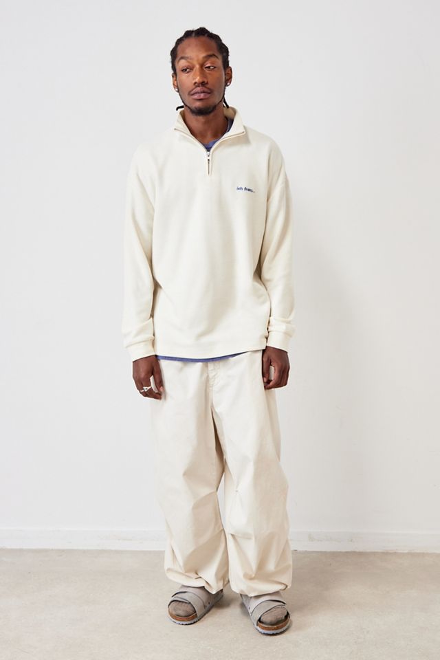 iets frans... Ecru Quarter-Zip Mock Neck Jumper #2