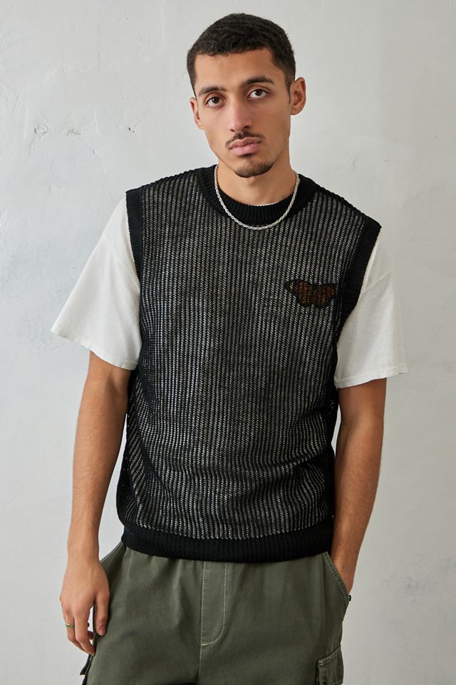 BDG Black Mesh Tank Top Urban Outfitters UK