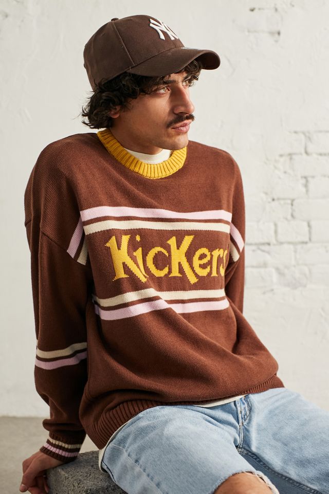 Kickers UO Exclusive Panelled Cappuccino & Cream Jumper Urban