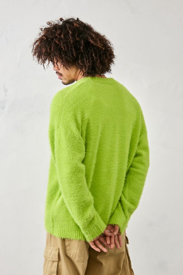 Lime green shop long cardigan