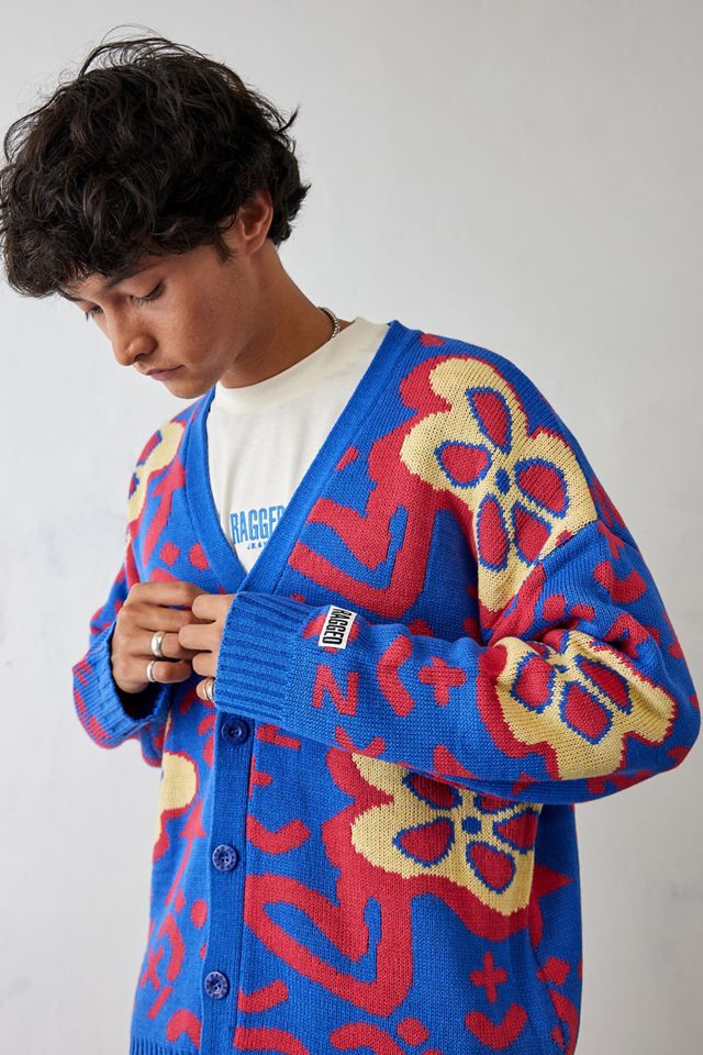 The Ragged Priest UO Exclusive – Geblümter Cardigan in Blau #3