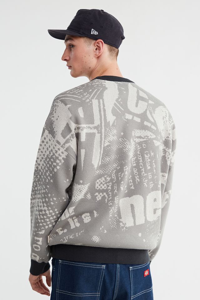 UO Schwarz & Weiß Grafisches Sweatshirt #3