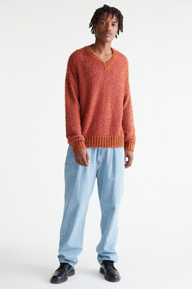 BDG Orange Fuzzer Long Sleeve Jumper | Urban Outfitters UK