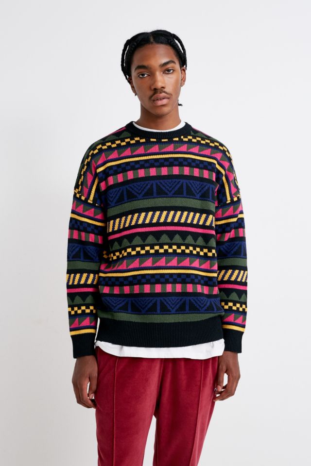 Lazy Oaf Multi-Colour 8-Bit Striped Jumper | Urban Outfitters UK