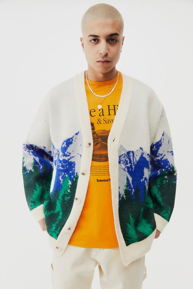 Jaded London Mountain Scene Oversized Cardigan #1