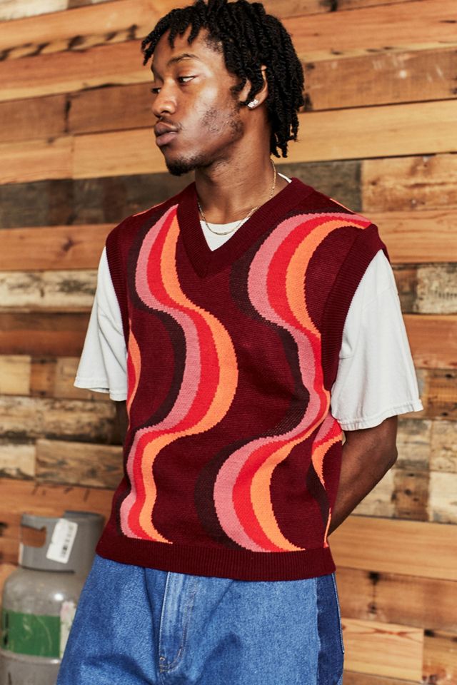 Jaded London Warped Wave Knit Tank Top | Urban Outfitters UK
