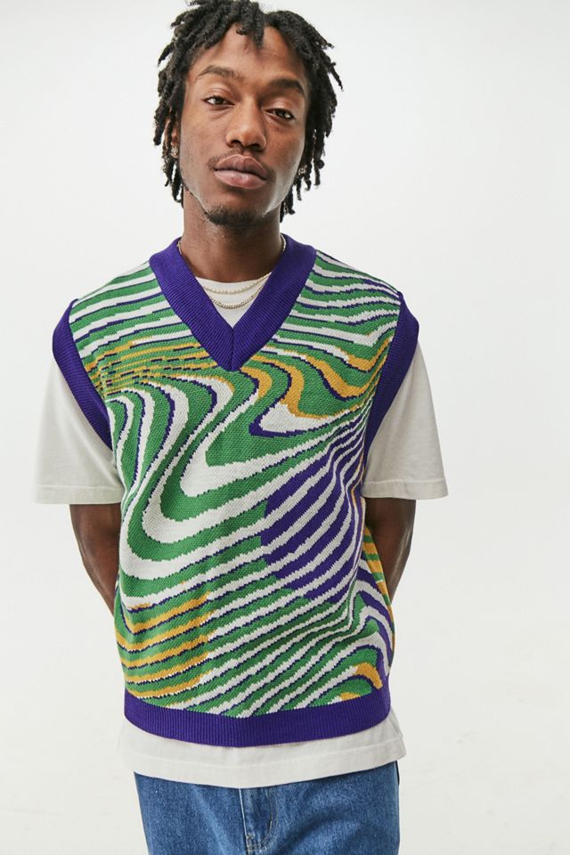 Jaded London 70s Wave Knitted Tank Top | Urban Outfitters UK