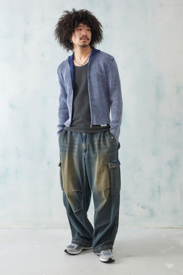 Jaded London Lucid Knit Track Top | Urban Outfitters UK