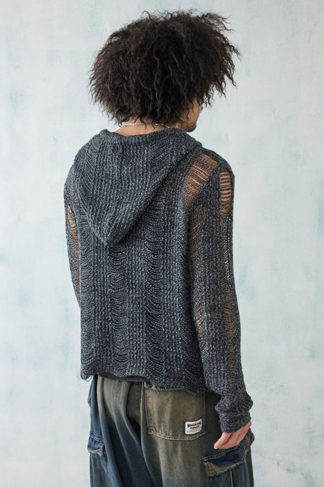 【JADED LONDON】Open Gauge Knit Hoodie Open Gauge Knit Hoodie | Jaded London