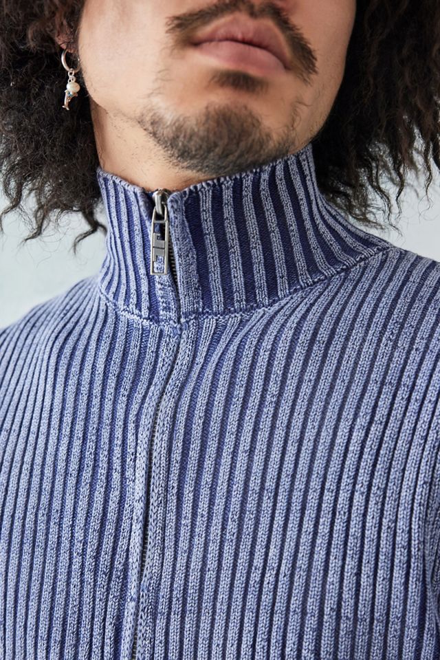 Jaded London Blue Lucid Knit Track Top | Urban Outfitters UK