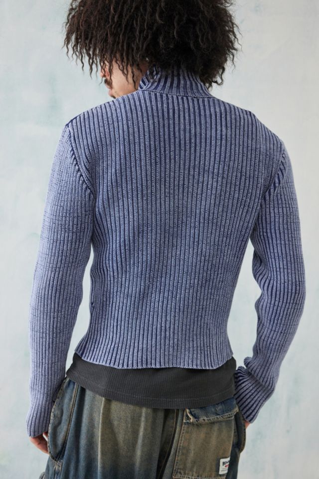 Jaded London Track Top Blue Lucid Knit