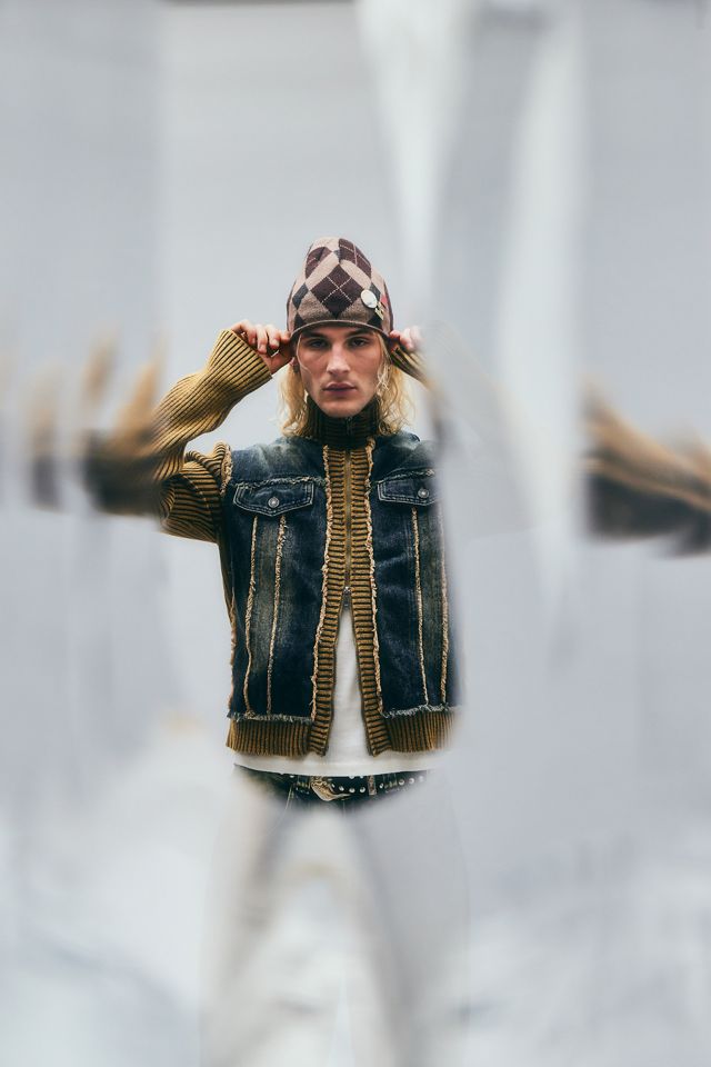 Jaded London Gilet in denim a coste #1