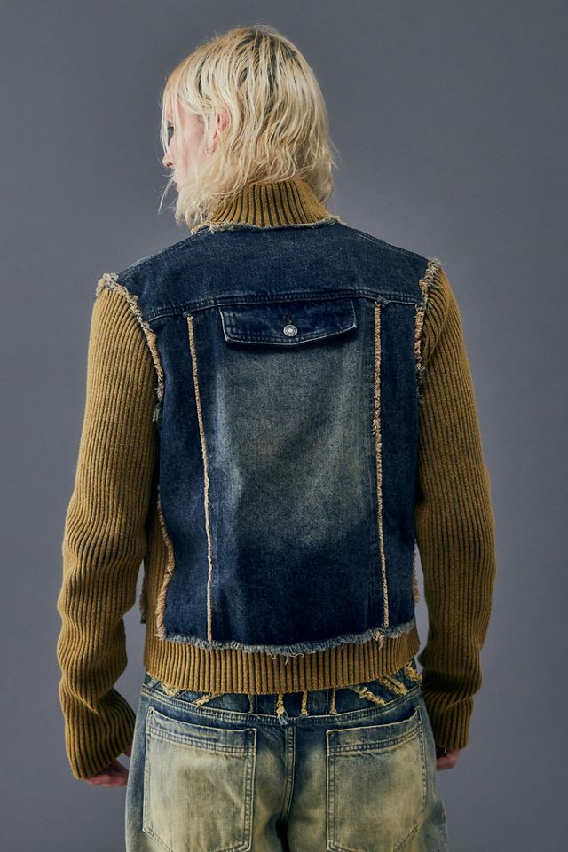 Jaded London Gilet in denim a coste #3