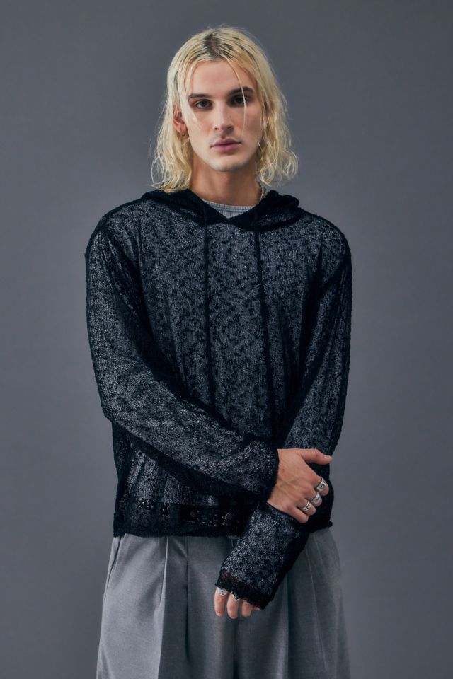 Fine cheap knit hoodie