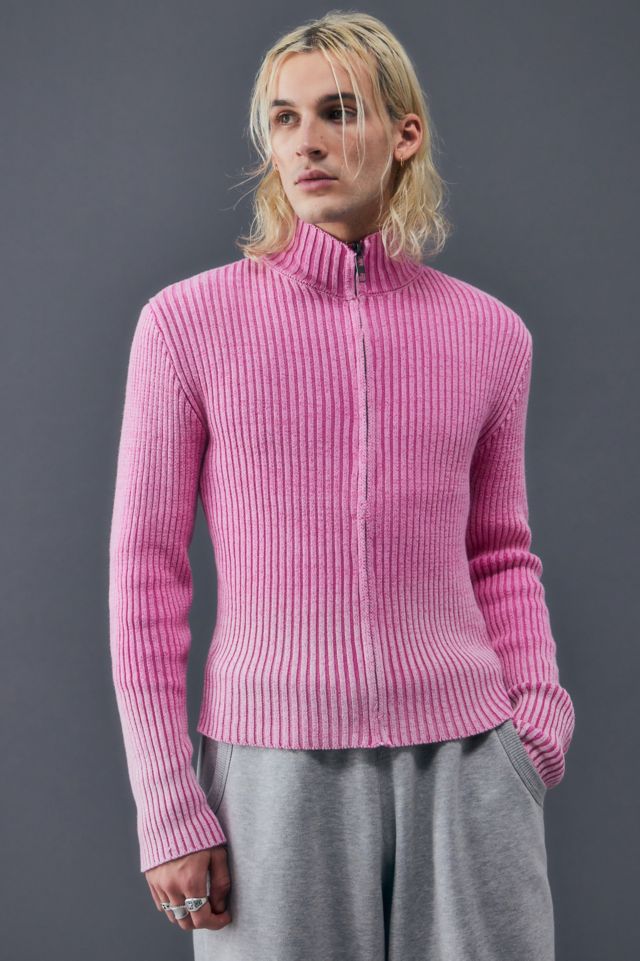 Jaded London Pink Lucid Knit Track Top