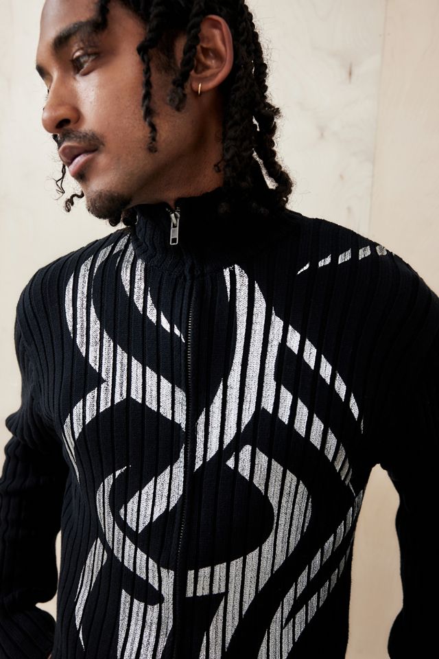 Jaded London Lucid Blade Knit Track Top | Urban Outfitters UK