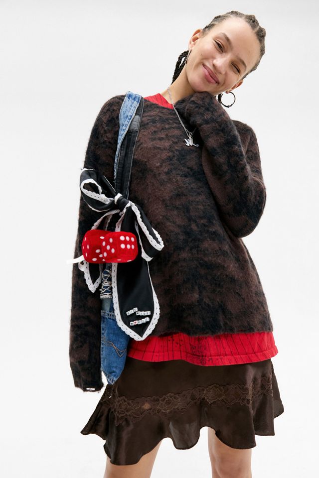 Jaded London Brown Tiger Brushed Knit Jumper #4