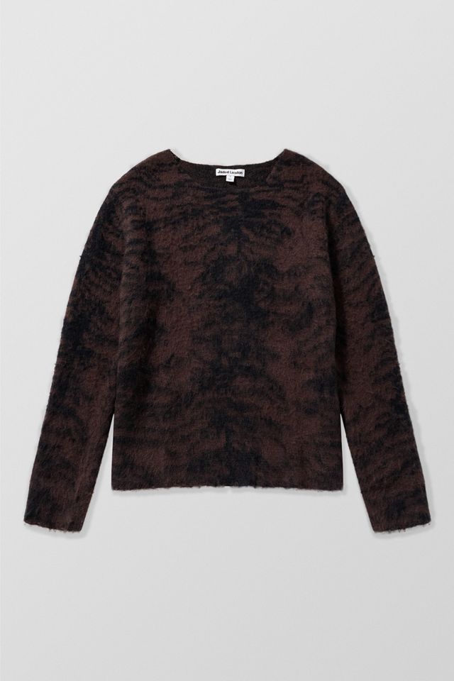 Jaded London Brown Tiger Brushed Knit Jumper #6