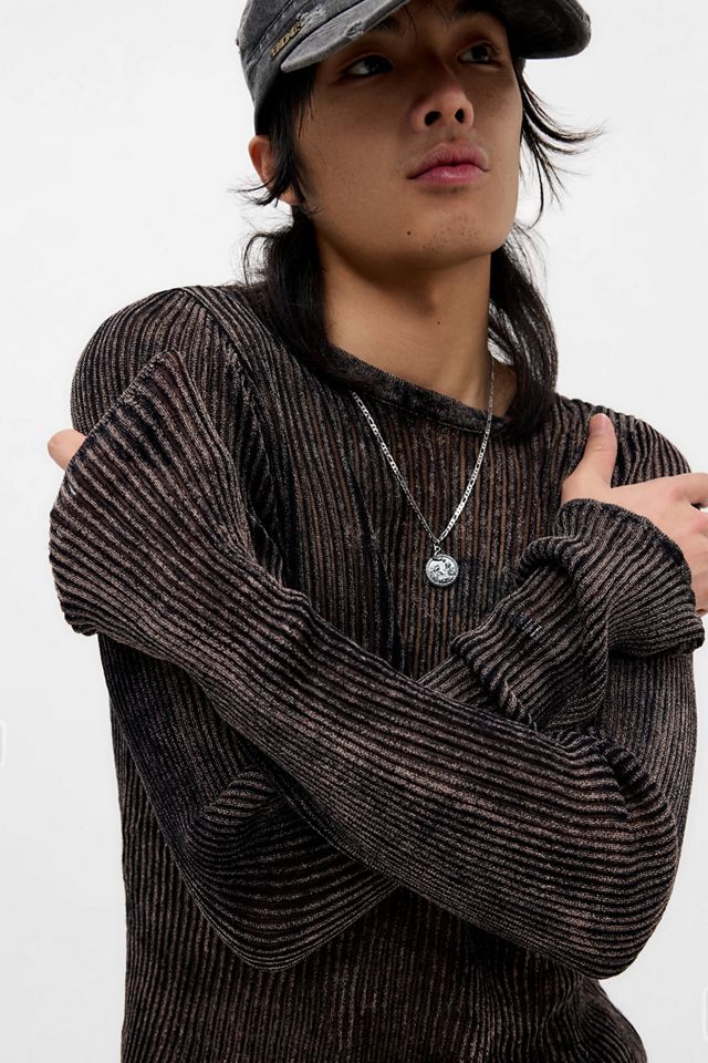 Jaded London Acid Wash Stray Knit Top #1