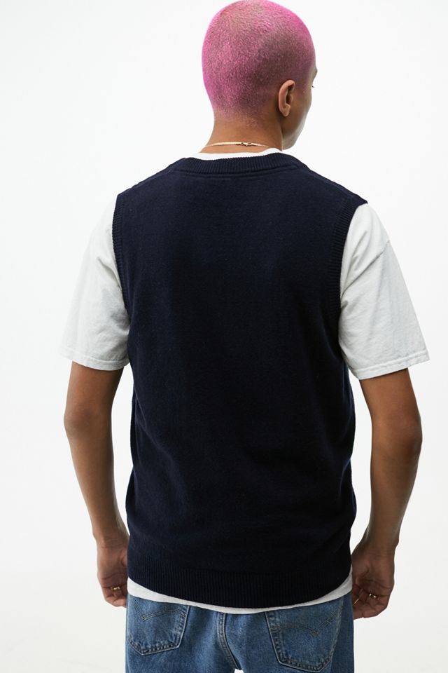 Lyle & Scott Archive UO Exclusive Navy & Green Jacquard Knitted Vest #2