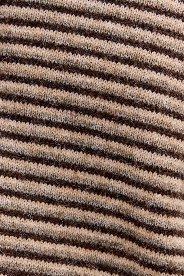 BDG Brown Micro Stripe Knit Jumper #2