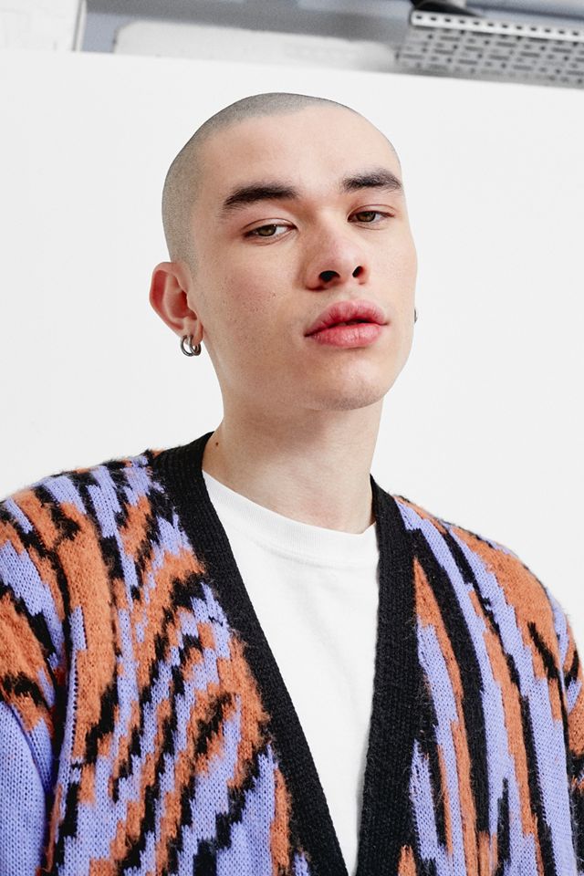 UO Psychedelic Zebra Cardigan #1