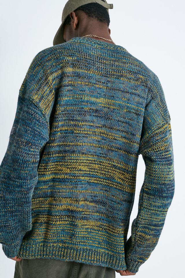 UO - Pull en maille torsadée bleu  #3