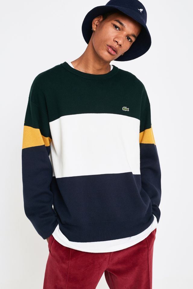 Lacoste colour block jumper store