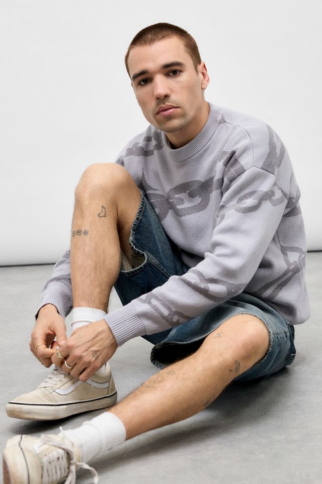Urban Renewal Vintage Branded Cable Knit Jumper