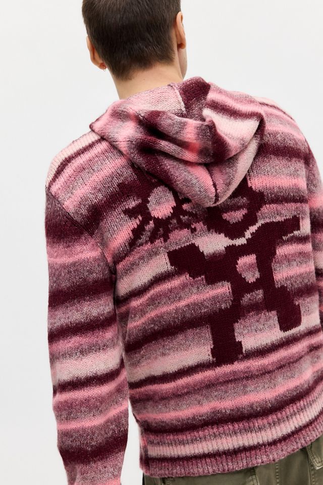 Sweat à capuche en maille dégradé rose Ayker Icon #3