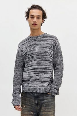 Suéter de Cuello Redondo de Punto Mixto Archivis