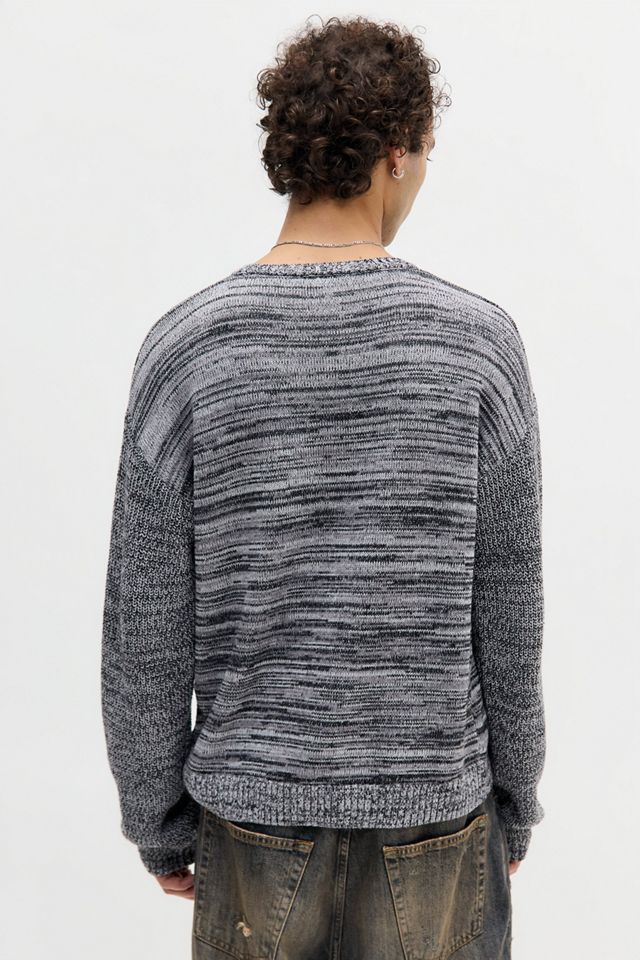 Archivis Mixed Knit Crew Neck Jumper #4